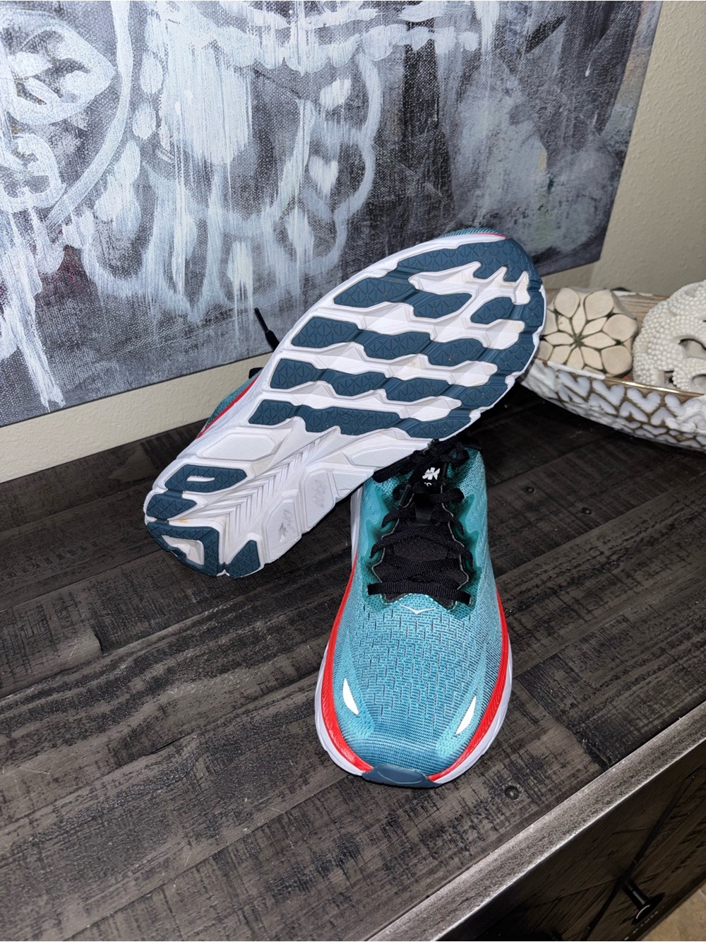 HOKA Clifton 8 running shoes MENS SZ 10.5 - Picture 6 of 16